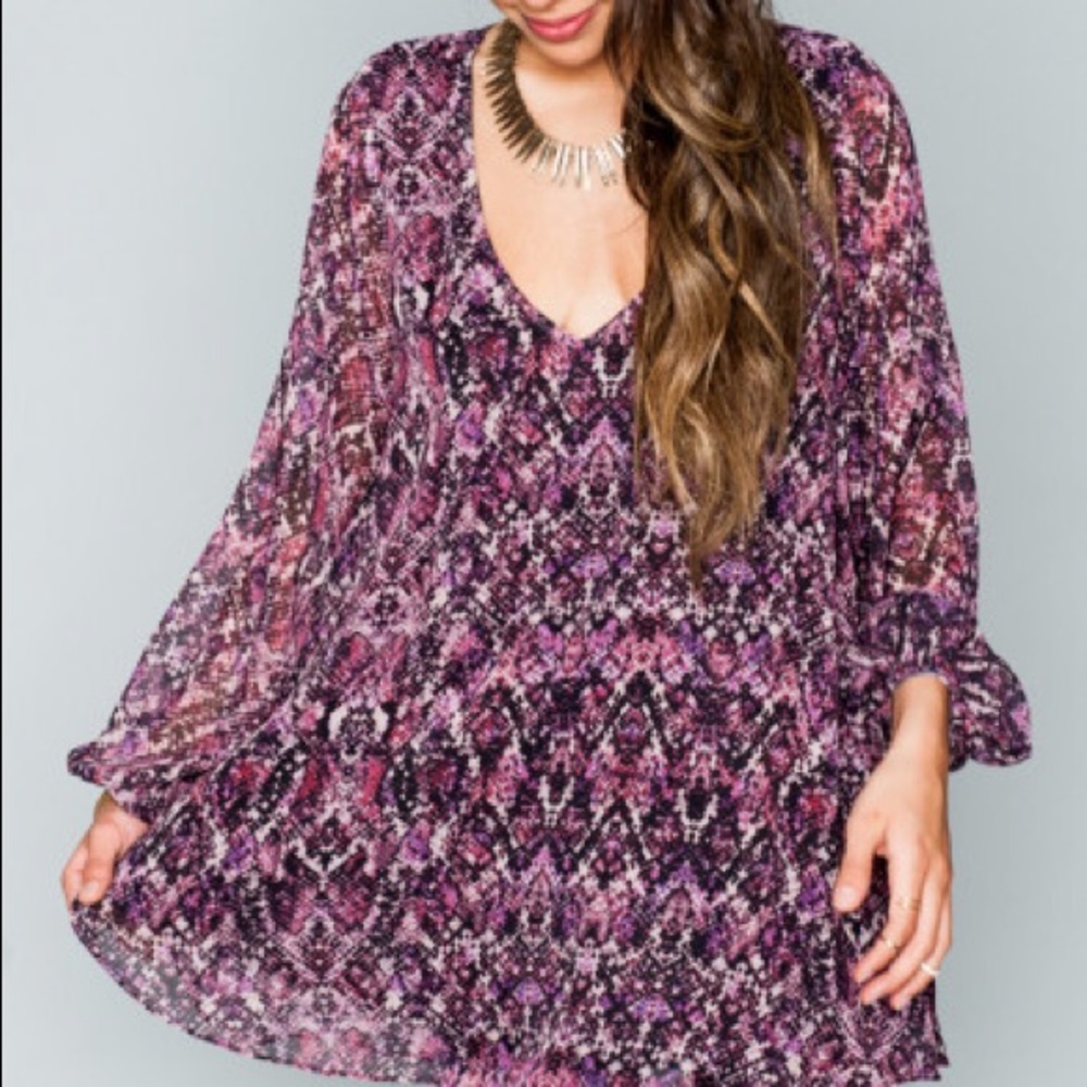 Show Me Your Mumu purple snake print tunic